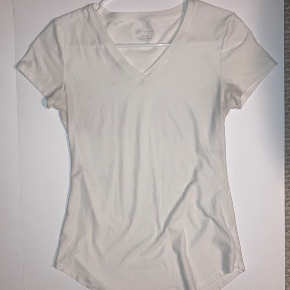 No Boundaries White V Neck Shirt
